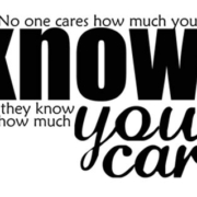 Know you care