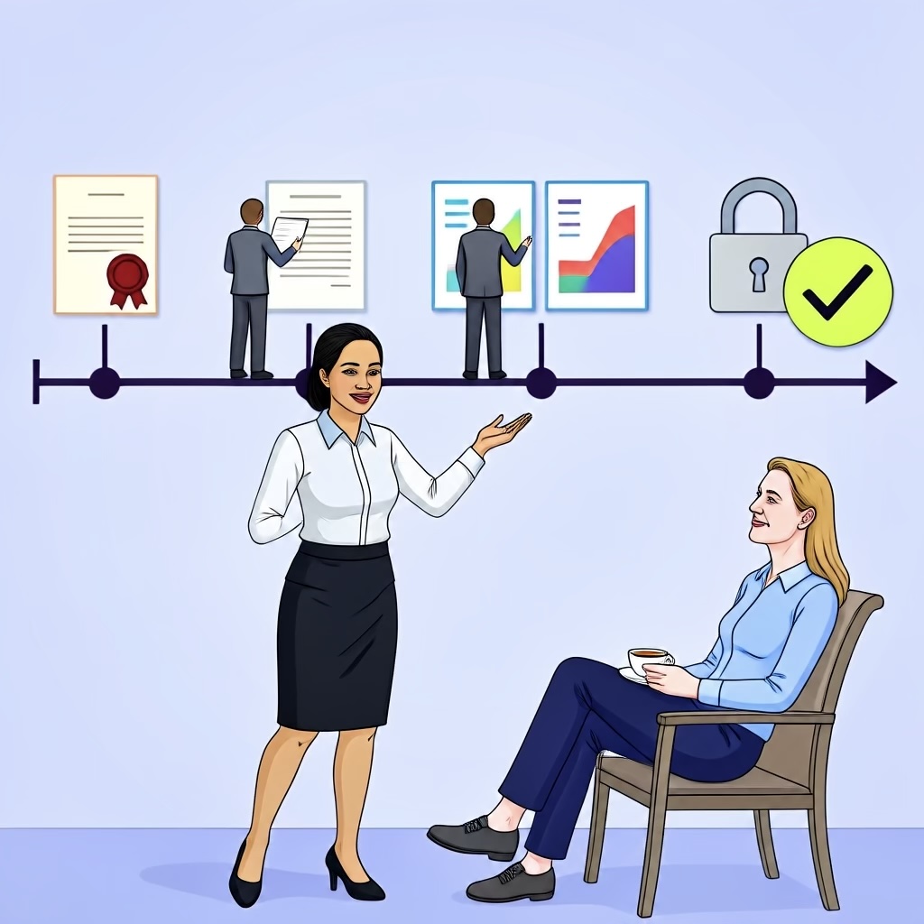 120-day mortgage renewal timeline with a broker guiding each step